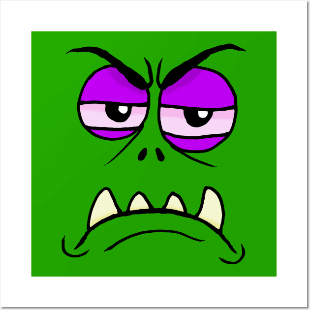 Grumpy Monster Wall Art by MalcolmKirk